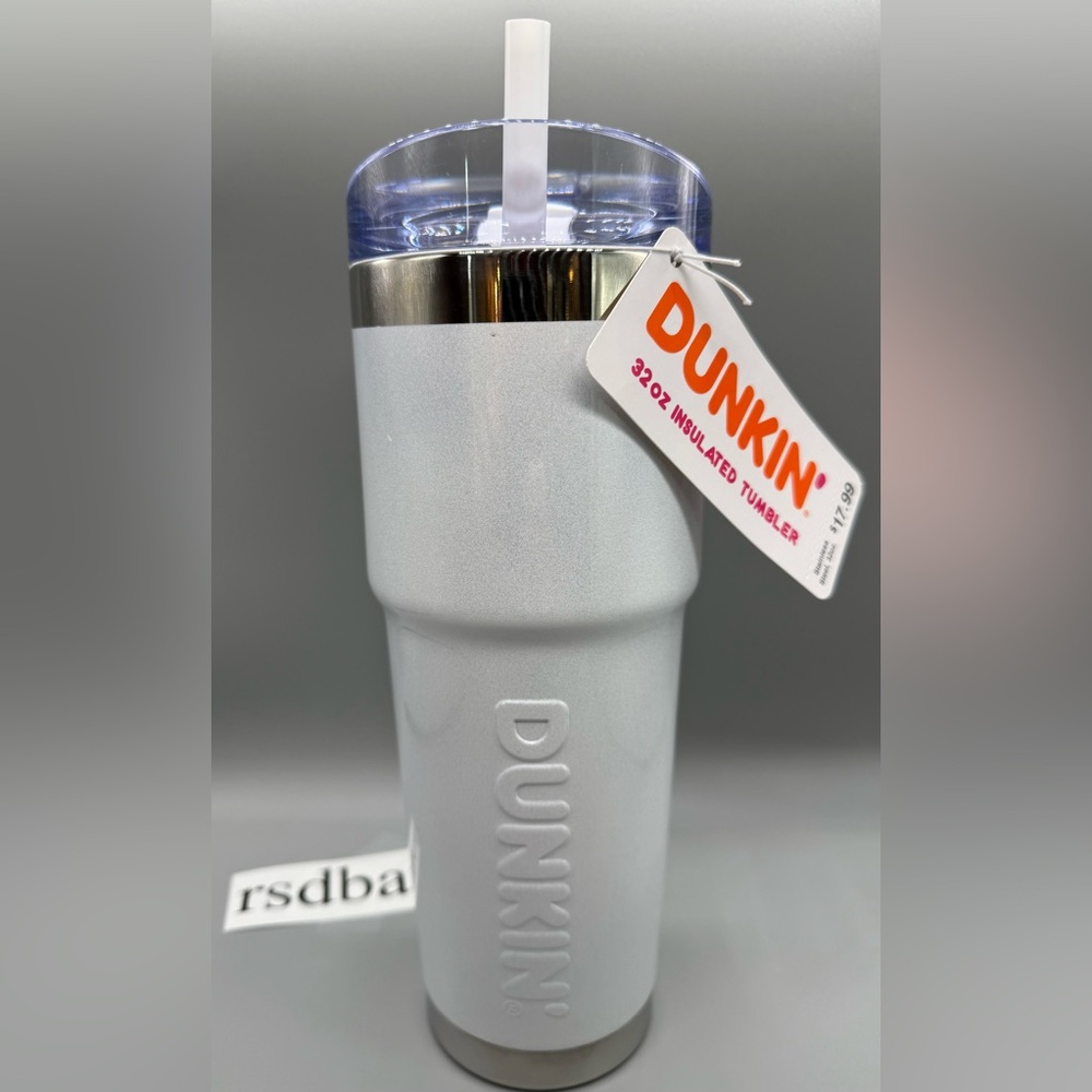 2024 Dunkin' Americana Stainless Steel Tumbler 32oz - WHITE / Fall 2024 / NWT